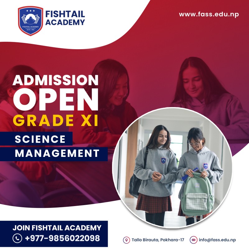 ADMISSION OPEN FOR GRADE XI